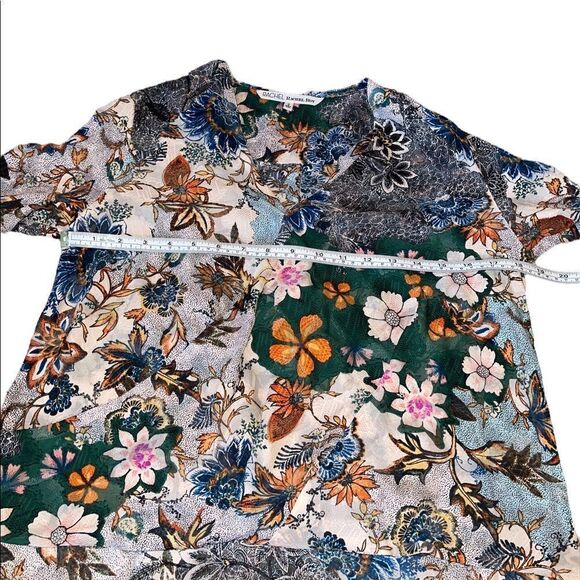 Rachel Rachel Roy Faux Wrap Floral Print Wonderlust Blouse - Picture 7 of 11
